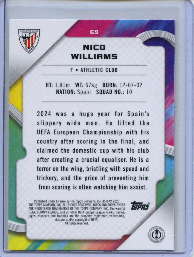 2024-25 Topps Finest UEFA Nico Williams