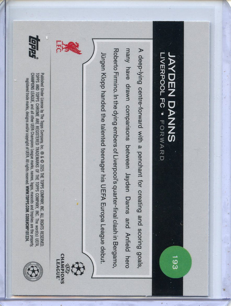 2024-25 Topps Chrome UEFA Club Comps Jayden Danns Wave