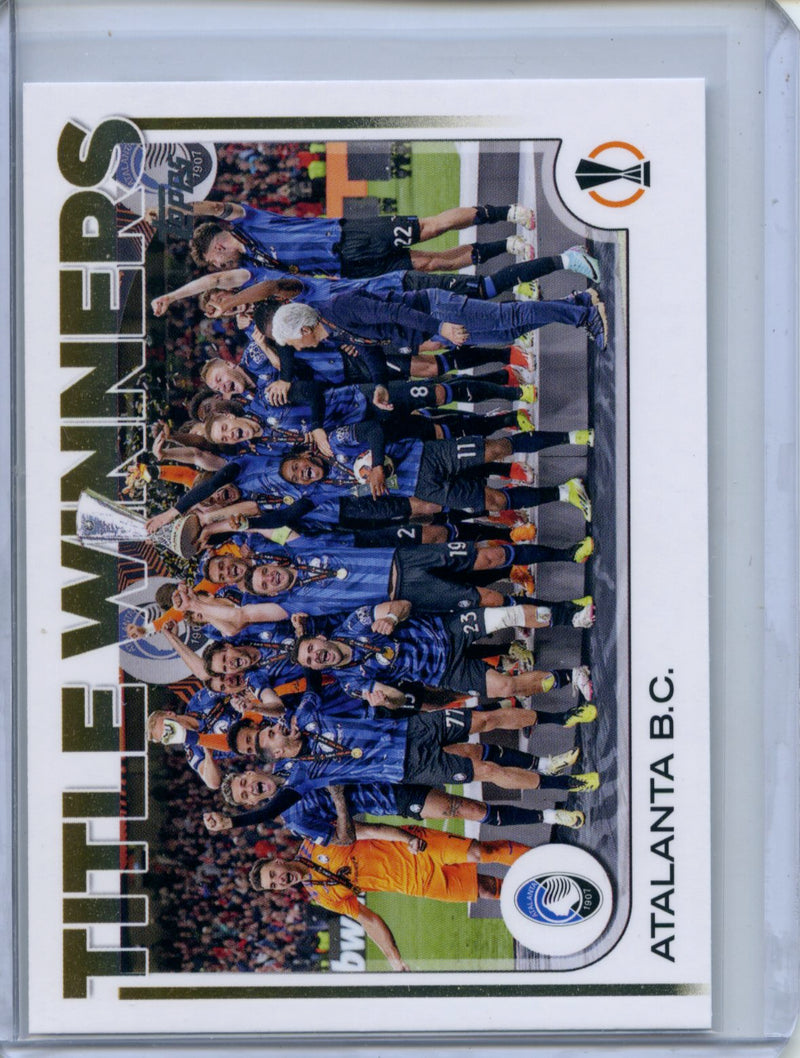 2024-25 Topps UEFA CC Atalanta Title Winners