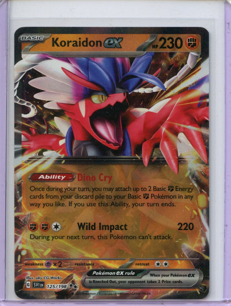 Pokemon TCG Scarlet & Violet Koraidon EX 125/198