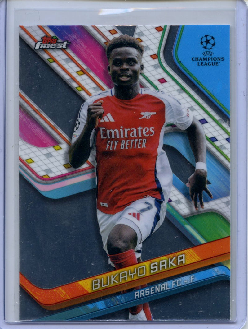 2024-25 Topps Finest UEFA Bukayo Saka