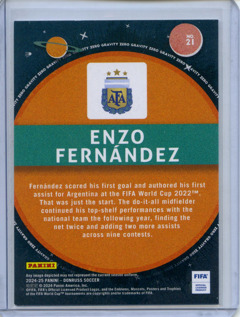 2024-25 Donruss Enzo Fernandez Zero Gravity