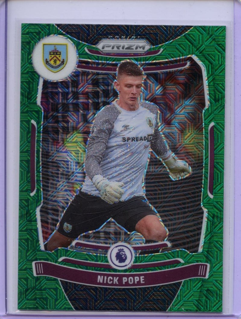 2021-22 Panini Prizm Premier League Nick Pope Green Mojo Prizm