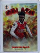 2022-23 Topps Chrome UEFA Bukayo Saka Golazo