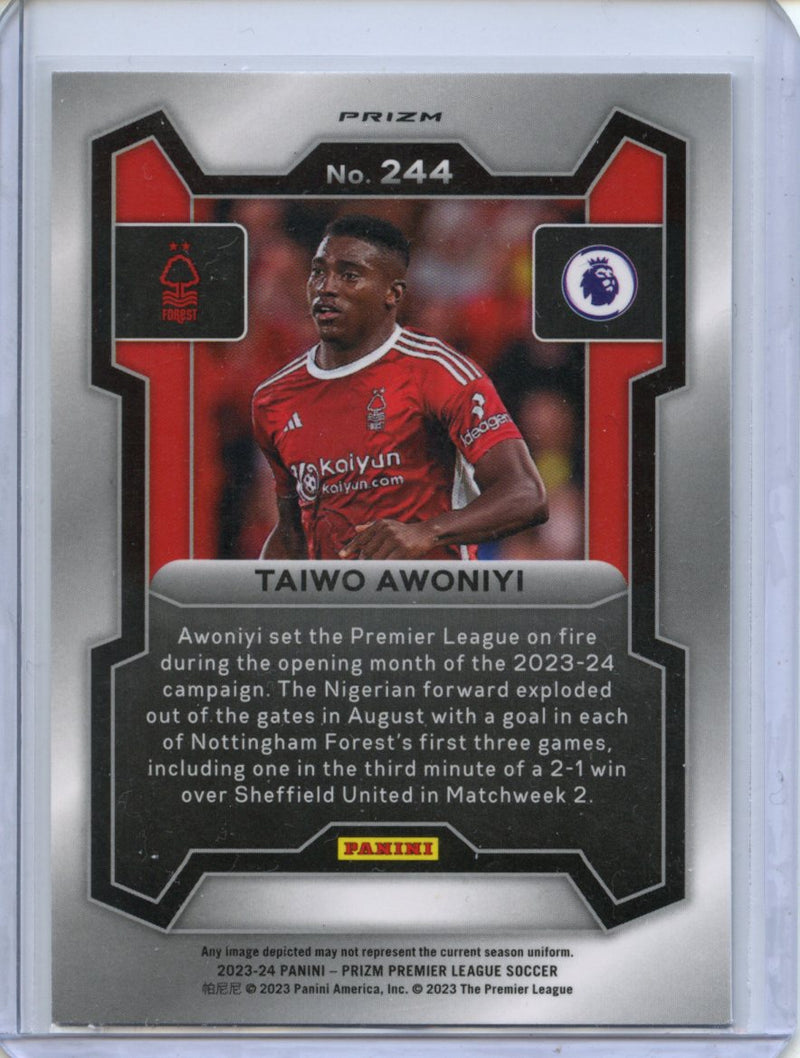 2023-24 Prizm Premier League Taiwo Awoniyi Breakaway Prizm