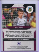 2021-22 Panini Prizm Premier League Nick Pope Green Mojo Prizm