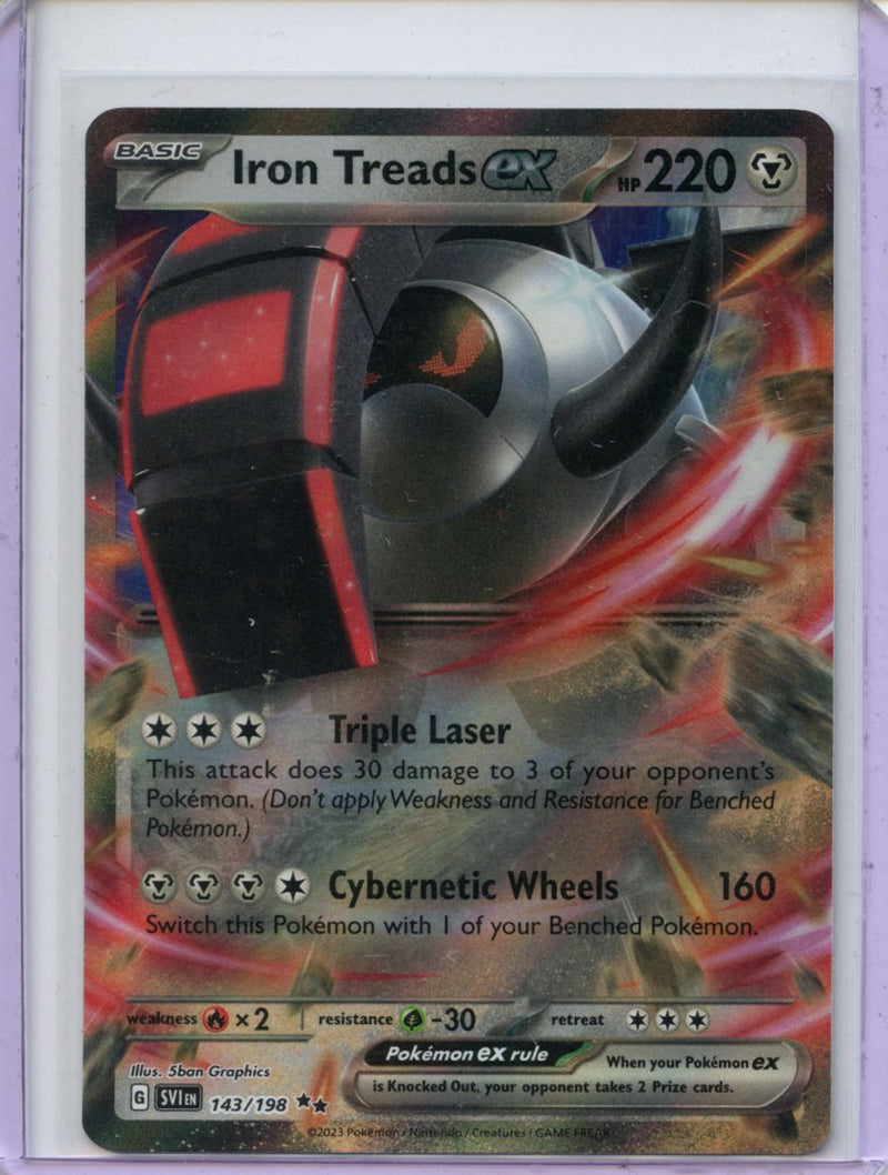 Pokemon TCG Scarlet & Violet Iron Treads EX 143/198