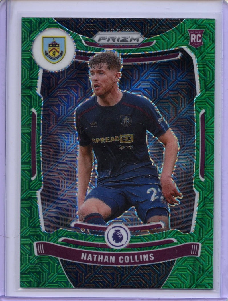 2021-22 Panini Prizm Premier League Nathan Collins Green Mojo Prizm