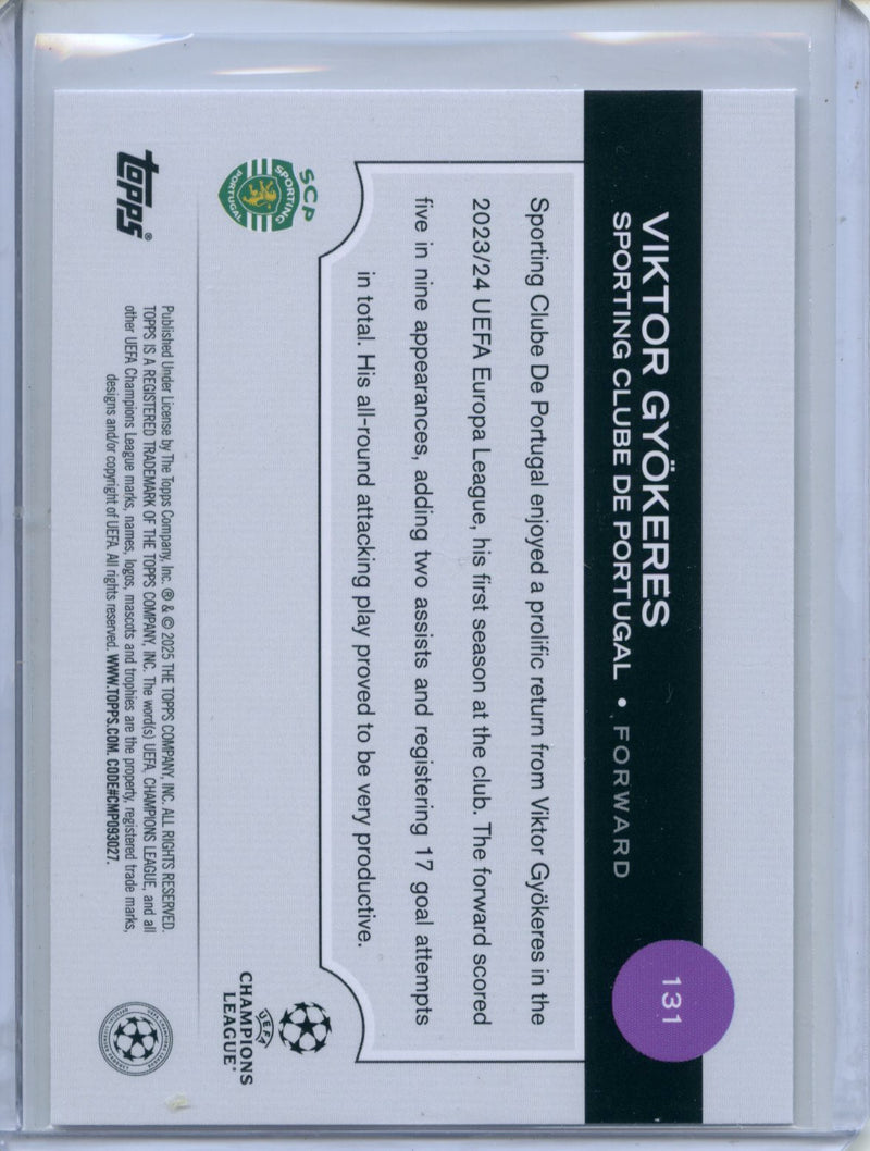 2024-25 Topps UEFA CC Viktor Gyokeres