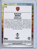 2022-23 Topps Chrome UEFA Bukayo Saka Golazo