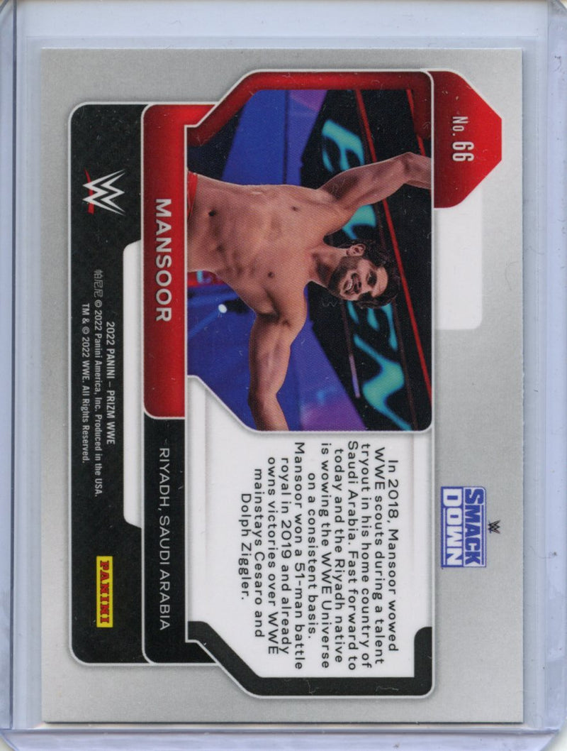 2022 Prizm WWE Mansoor