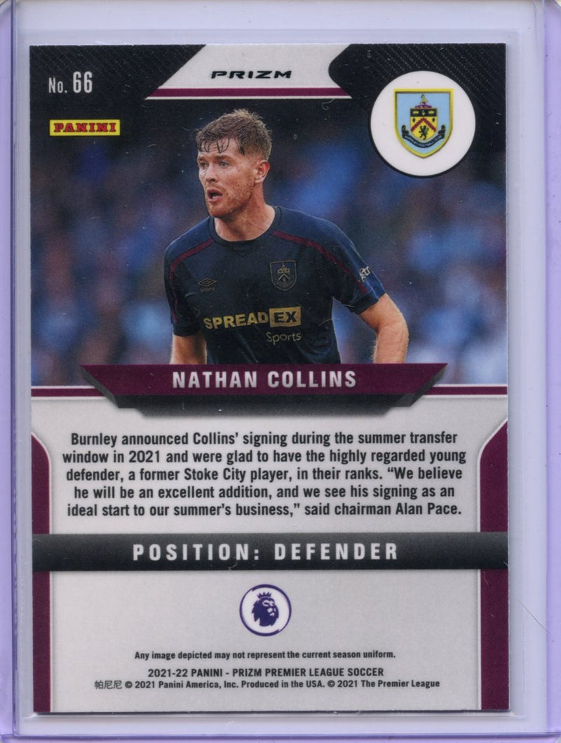 2021-22 Panini Prizm Premier League Nathan Collins Green Mojo Prizm