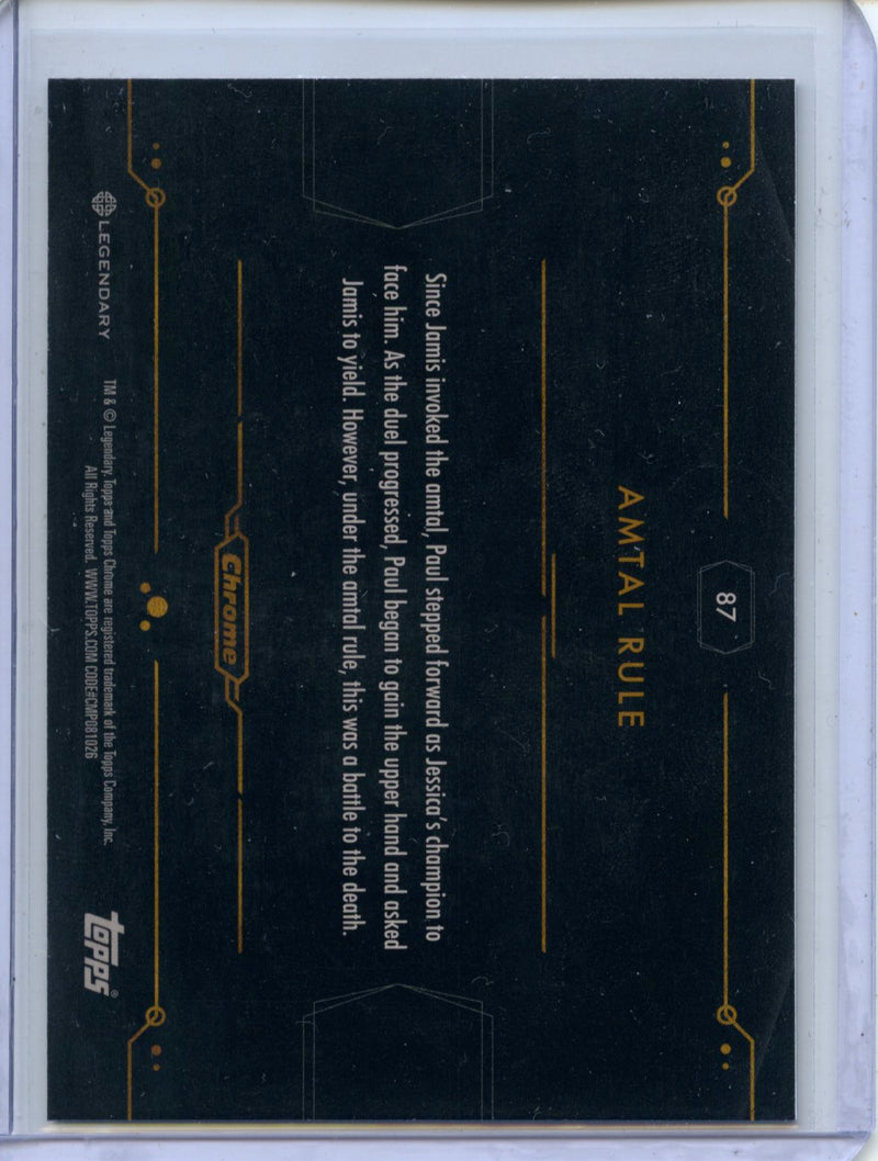 2024 Topps Dune Chrome Amital Rule Refractor