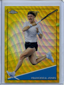 2021 Topps Chrome Tennis Francesca Jones Gold Wave 33/50