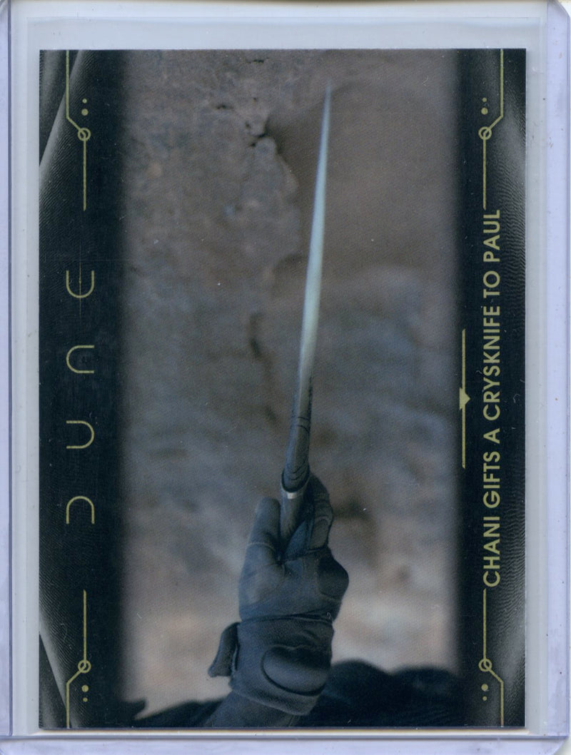 2024 Topps Dune Chrome Chani Gifts A Crysknife To Paul Refractor