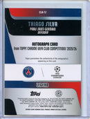 2025-26 Topps Chrome UEFA Club Comps Thiago Silva Aqua Autograph 106/199