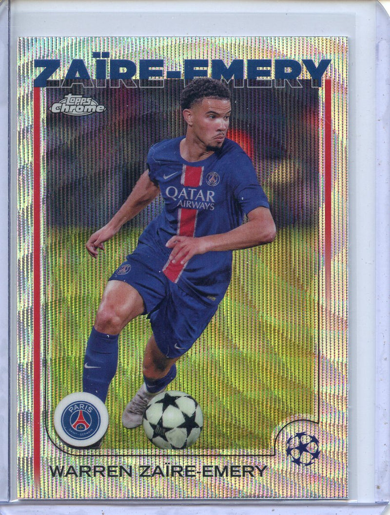 2024-25 Topps Chrome UEFA Club Comps Warren Zaire-Emery Wave