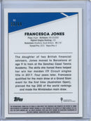 2021 Topps Chrome Tennis Francesca Jones Gold Wave 33/50