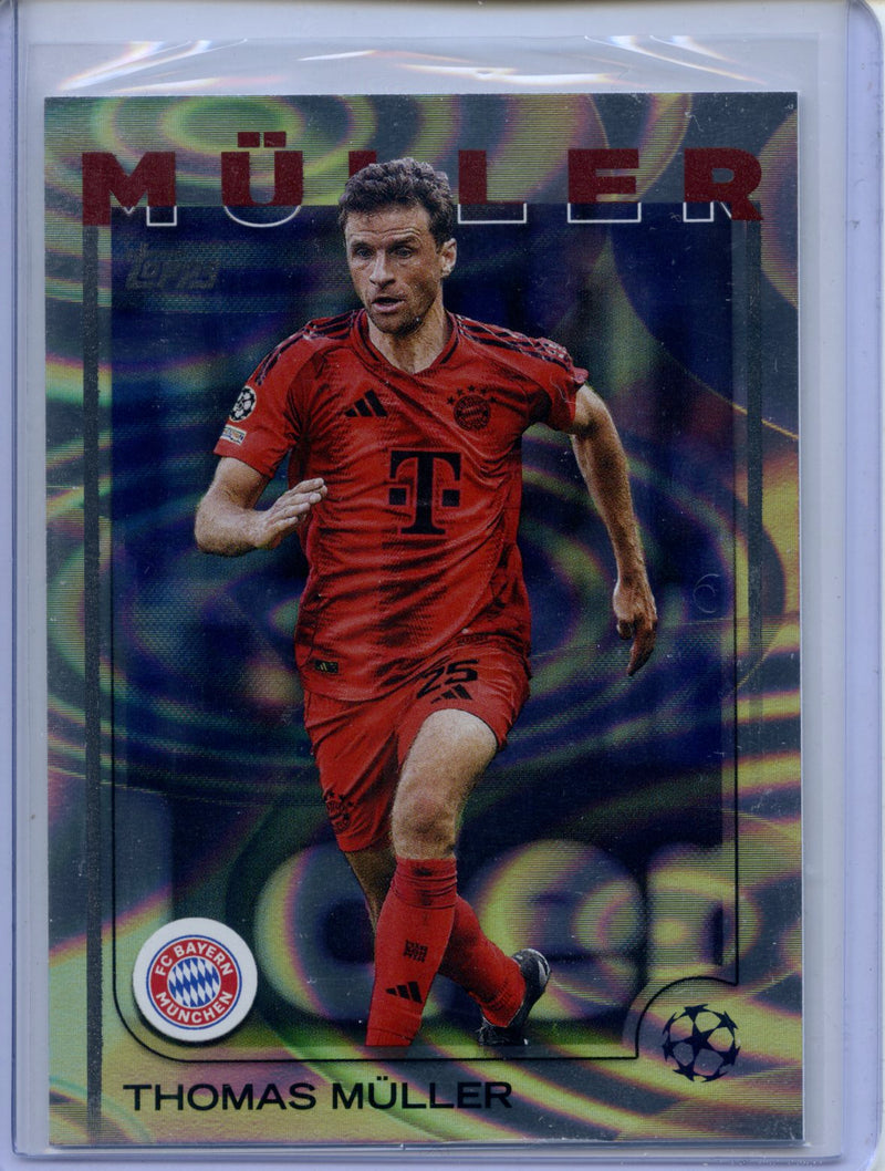 2024-25 Topps UEFA CC Thomas Muller Rain Drops