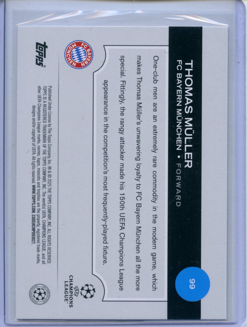 2024-25 Topps UEFA CC Thomas Muller Rain Drops