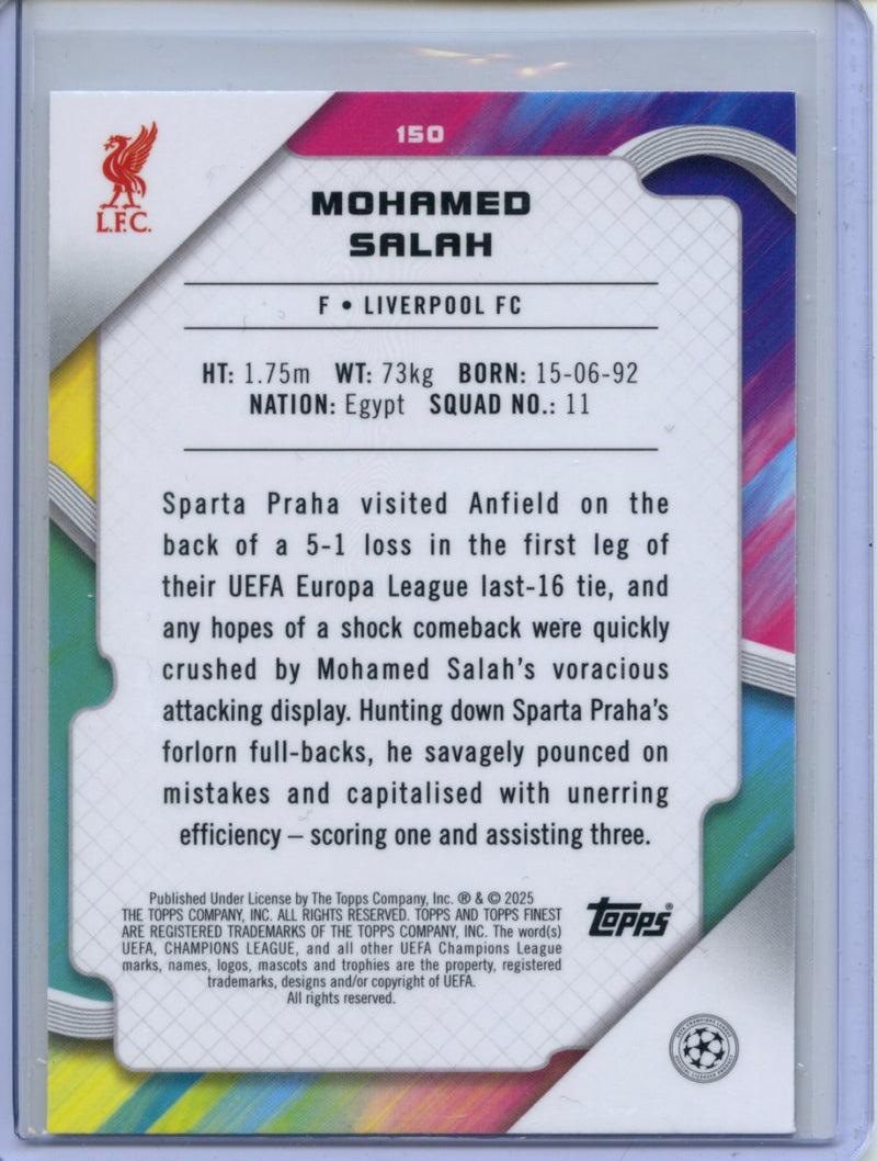 2024-25 Topps Finest UEFA Mohamed Salah