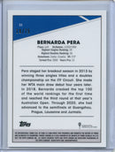 2021 Topps Chrome Tennis Bernarda Pera Green 19/75