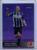 2021-22 Topps Bundesliga Stadium Club Chrome Joakim Nilsson Purple Refractor 214/299