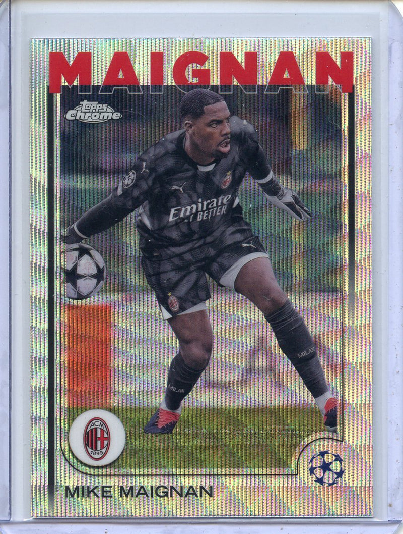 2024-25 Topps Chrome UEFA Club Comps Mike Maignan Wave