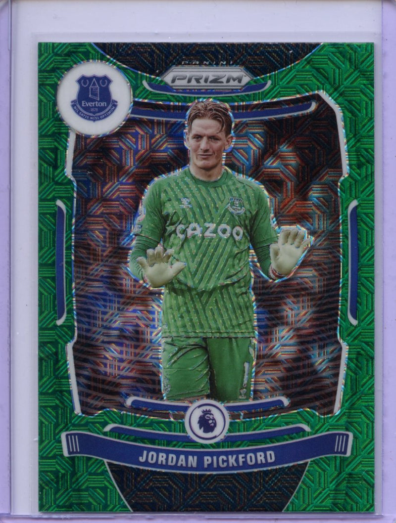 2021-22 Panini Prizm Premier League Jordan Pickford Green Mojo Prizm