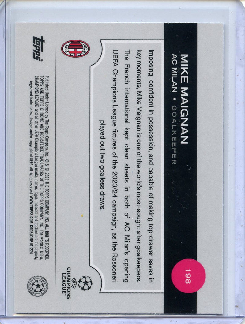 2024-25 Topps Chrome UEFA Club Comps Mike Maignan Wave
