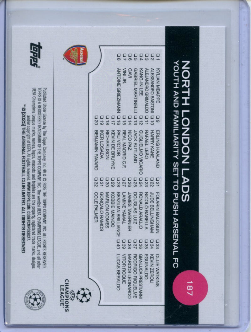 2024-25 Topps UEFA CC North London Lads