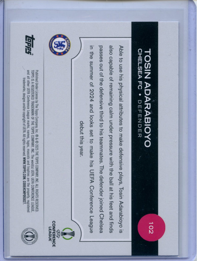 2024-25 Topps UEFA CC Tosin Adarabioyo Rain Drops
