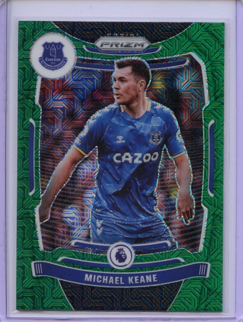 2021-22 Panini Prizm Premier League Michael Keane Green Mojo Prizm