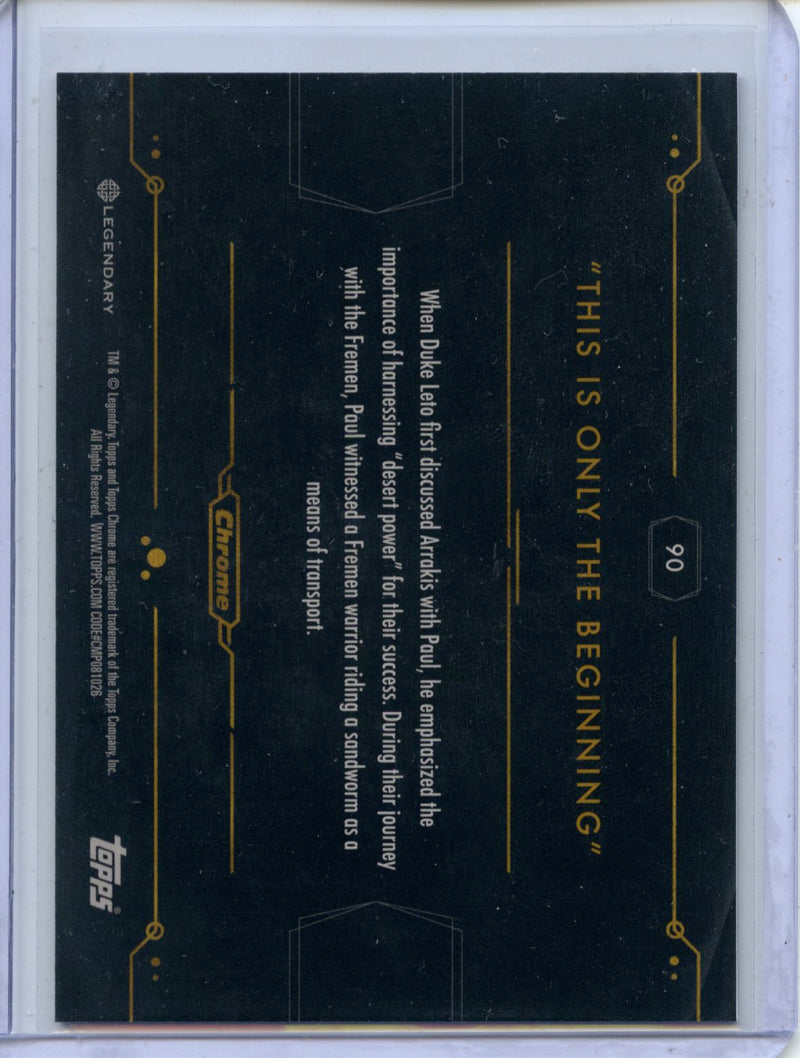 2024 Topps Dune Chrome "This Is Only The Beginning" Refractor