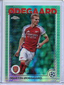 2024-25 Topps Chrome UEFA Club Comps Martin Odegaard Aqua Prism 59/199