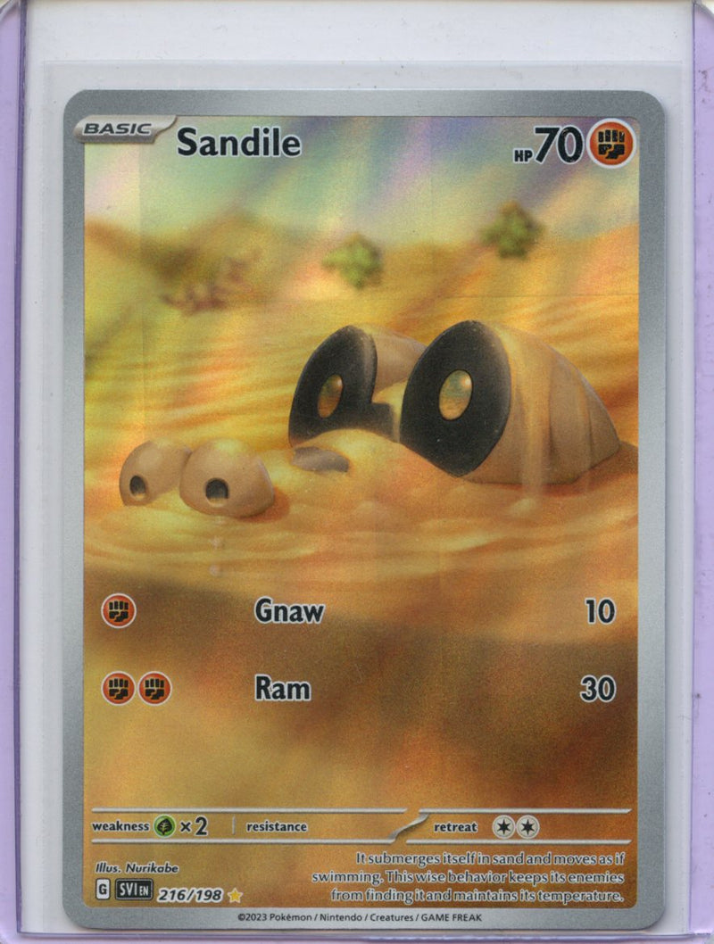 Pokemon TCG Scarlet & Violet Sandile 216/198