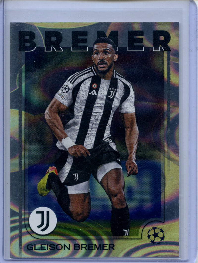 2024-25 Topps UEFA CC Gleison Bremer Rain Drops