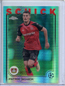 2024-25 Topps Chrome UEFA Club Comps Patrick Shick Aqua Prism 61/199