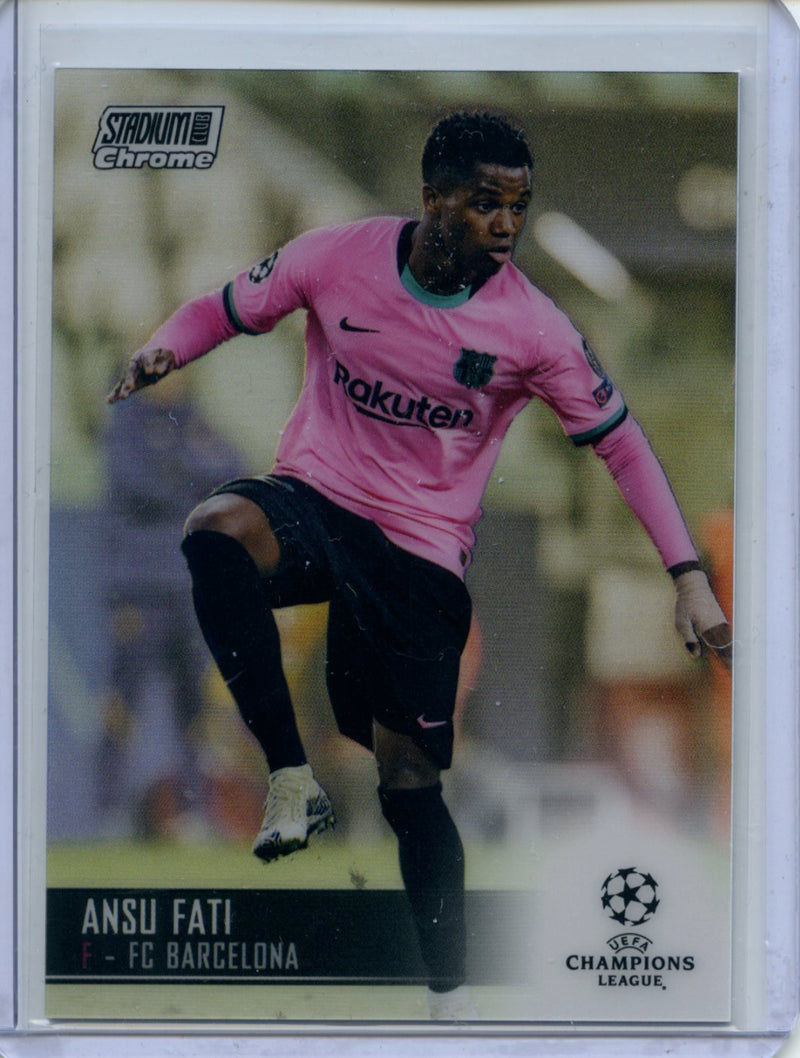 2020-21 Stadium Club UEFA Champions League Ansu Fati Refractor