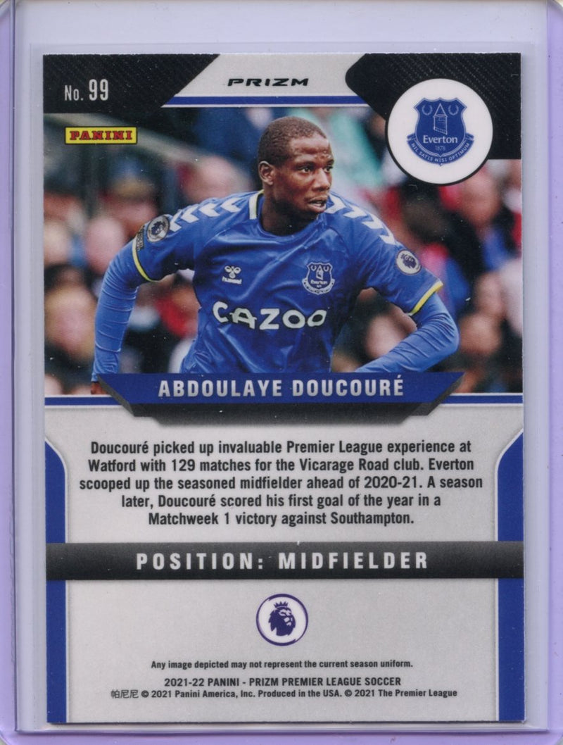 2021-22 Panini Prizm Premier League Abdoulaye Doucoure Green Mojo Prizm