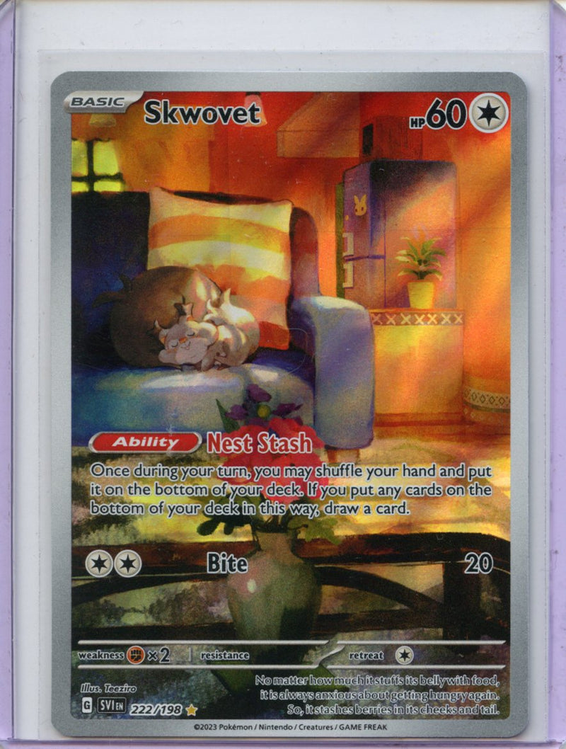 Pokemon TCG Scarlet & Violet Skwovet 222/198