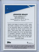 2021 Topps Chrome Tennis Jennifer Brady Aqua 127/150