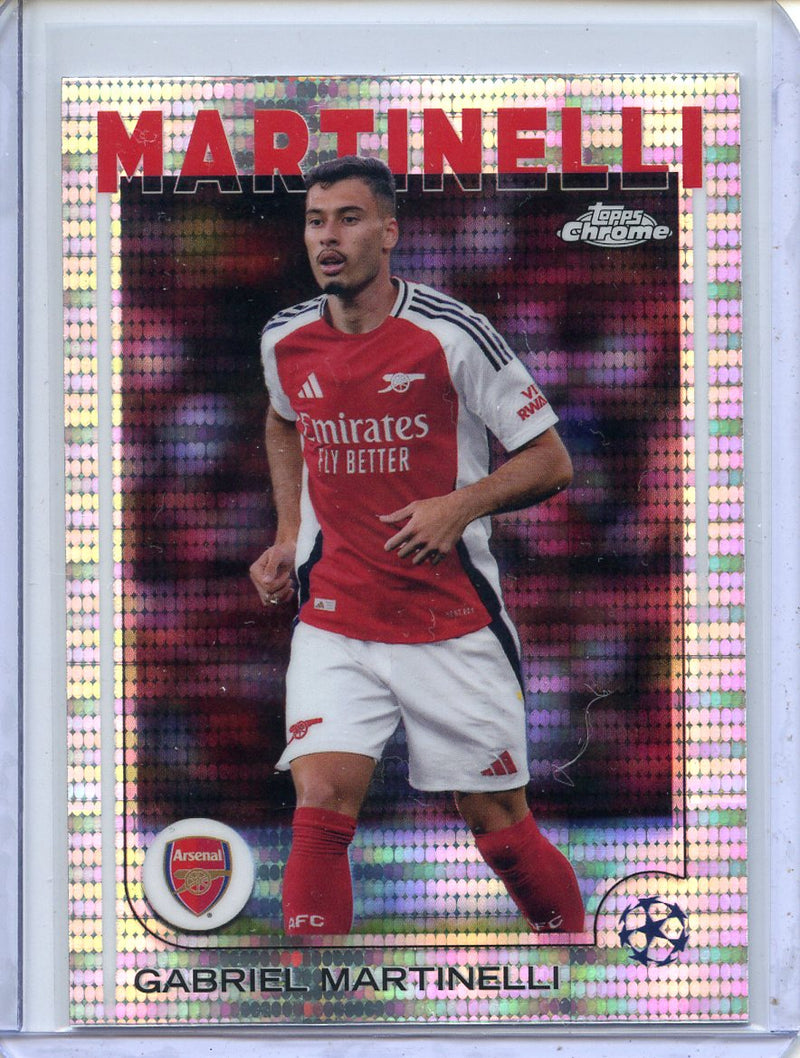2024-25 Topps Chrome UEFA Club Comps Gabriel Martinelli Pulsar