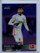2021-22 Topps Bundesliga Stadium Club Chrome Ricardo Pepi Purple Refractor 114/299