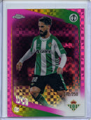 2025-26 Topps Chrome UEFA Club Comps Isco Pink X-Fractor 42/250