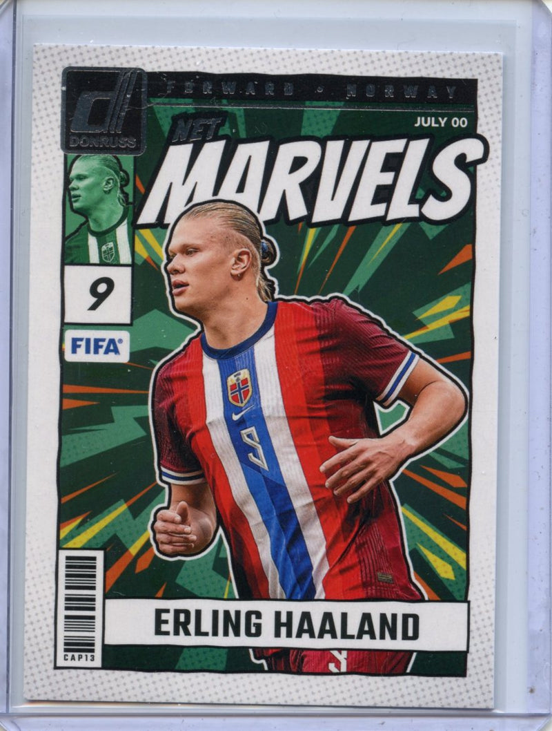 2024-25 Donruss Erling Haaland Net Marvels Silver