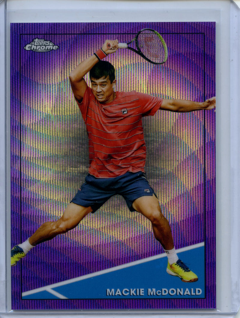 2021 Topps Chrome Tennis Mackie Mcdonald Purple Wave 52/199