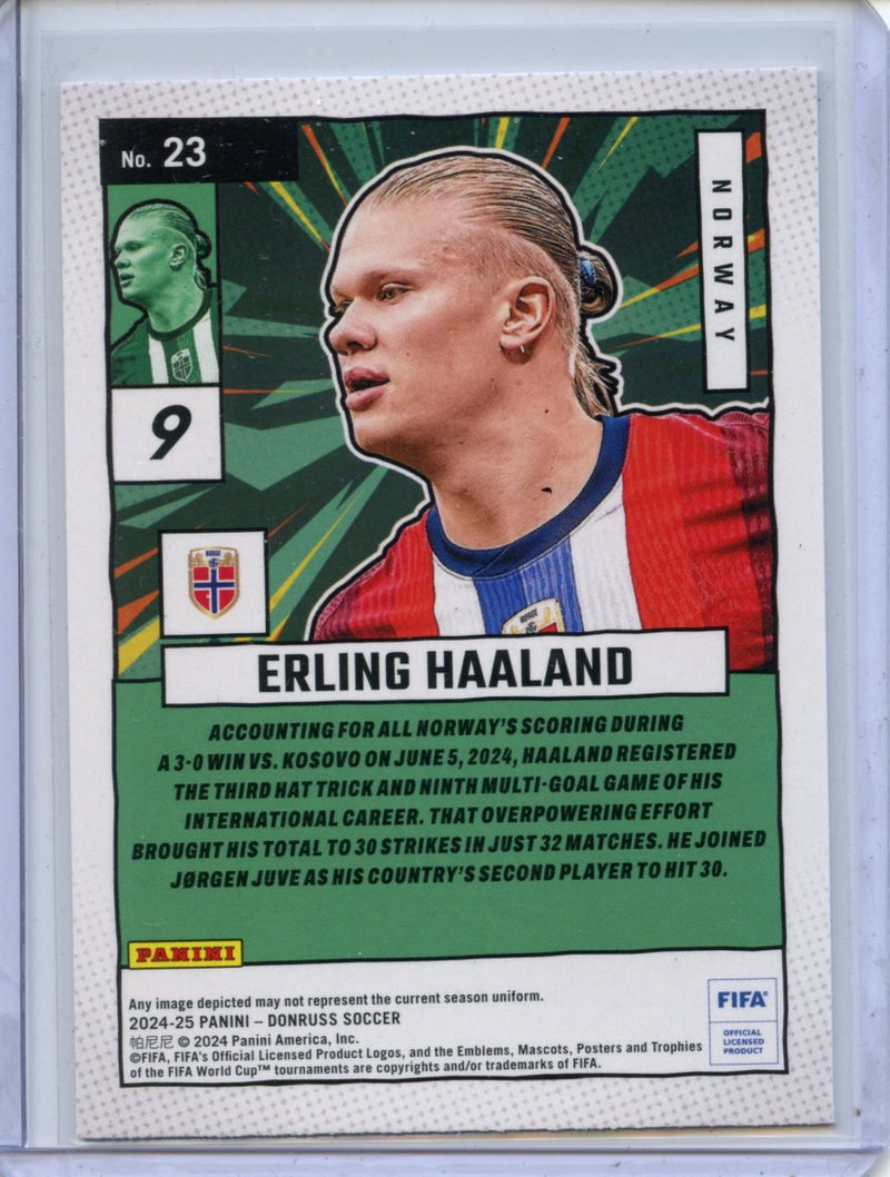 2024-25 Donruss Erling Haaland Net Marvels Silver
