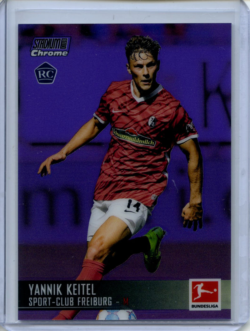 2021-22 Topps Bundesliga Stadium Club Chrome Yannik Keitel Purple Refractor 231/299