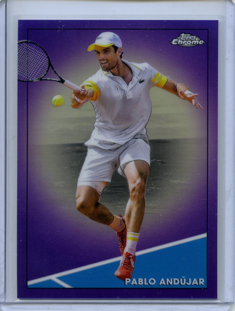 2021 Topps Chrome Tennis Pablo Andujar Purple 182/199